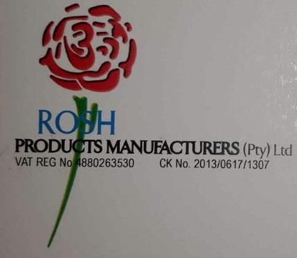 Rosh Products Manufacturers (Pty) Ltd - Johannesburg, City of Johannesburg Metropolitan Municipality, Gauteng